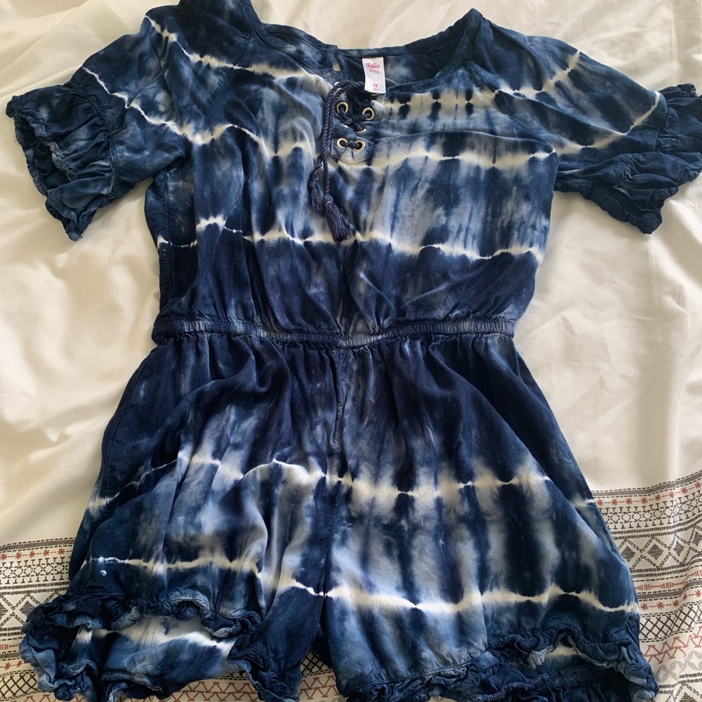 Justice Tie Dye Ruffle Romper